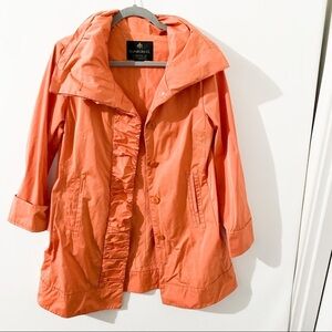 Rainforest packable travel coat orange size small